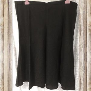 Avenue linen rayon skirt with eyelet detail